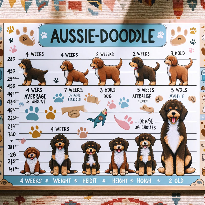 Aussiedoodle growth chart visualization