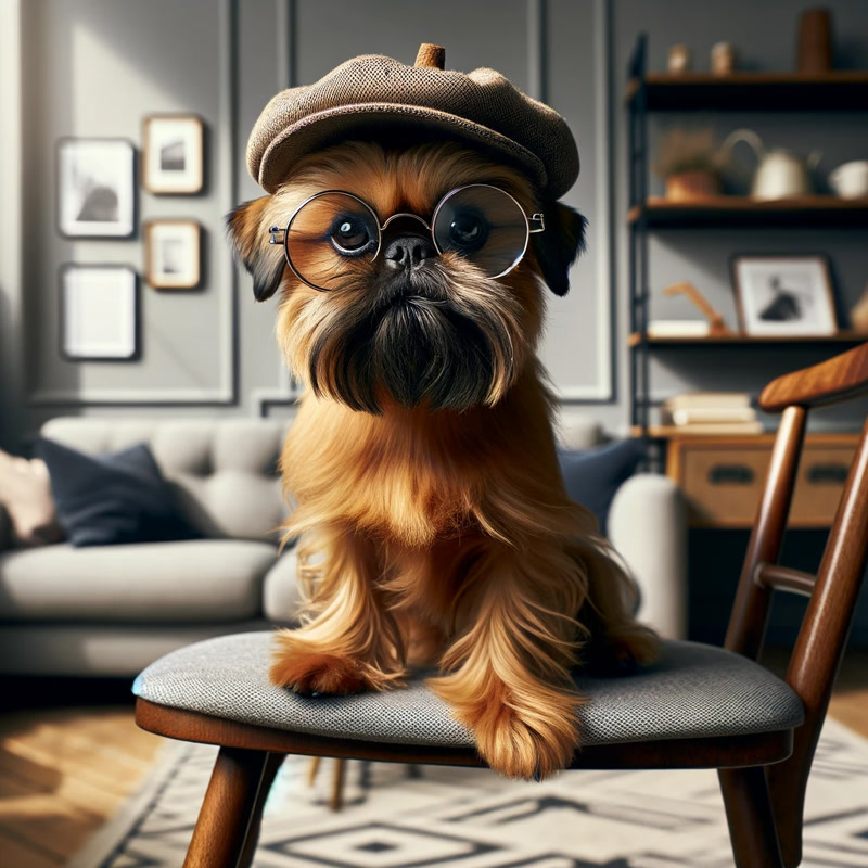 Brussels Griffon with Quirky Accessories