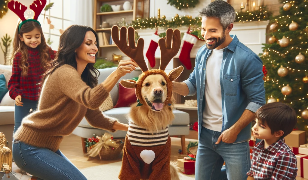 Christmas Themed Dog Photoshoot