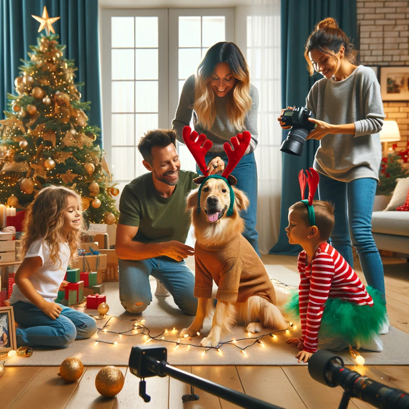 Christmas Themed Dog Photoshoot 2