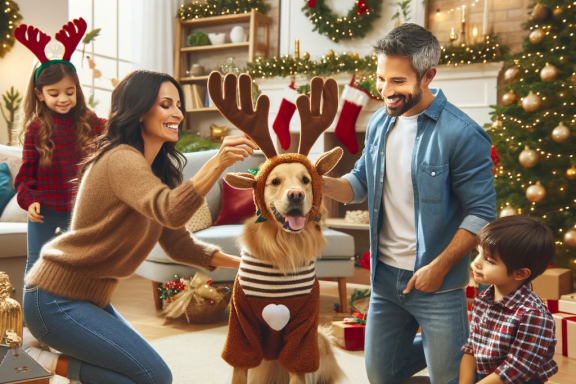 Christmas Themed Dog Photoshoot