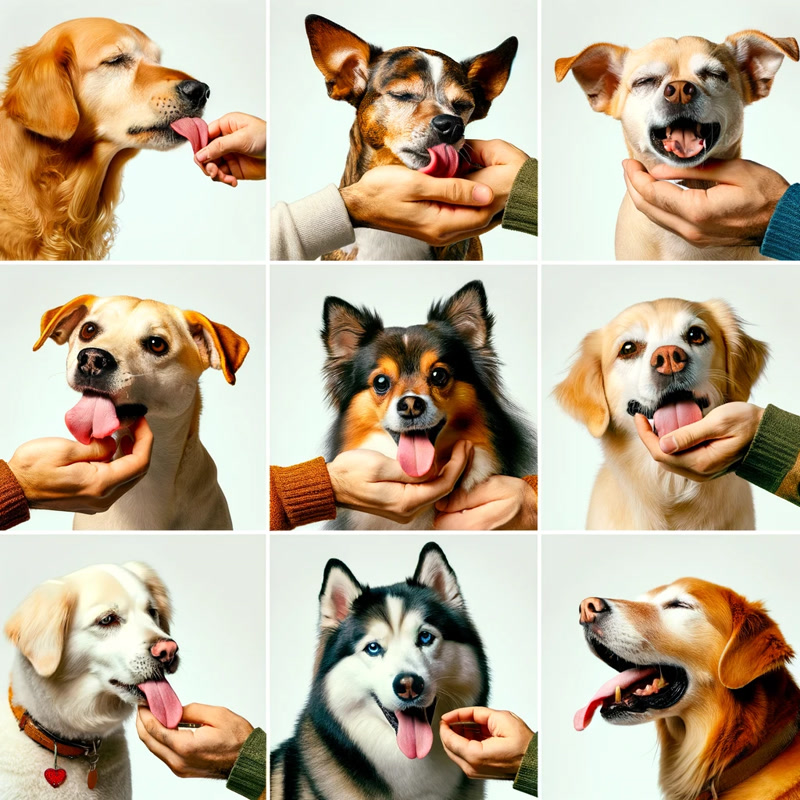 a collage of different dog breeds with varying levels of affectionate behavior