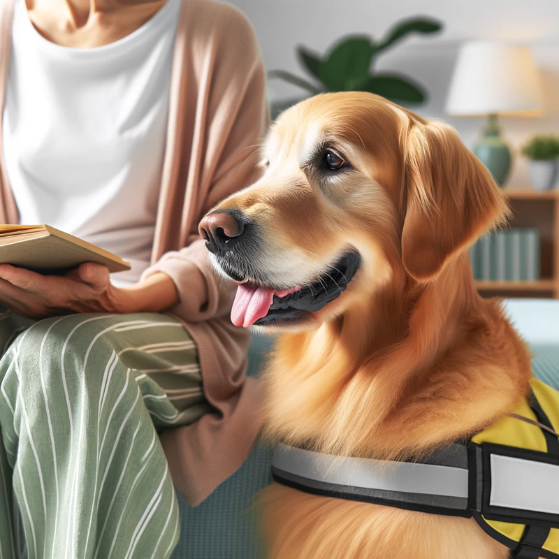 Golden Retriever as a Therapy Dog