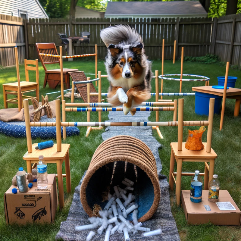 Homemade Dog Obstacle Course