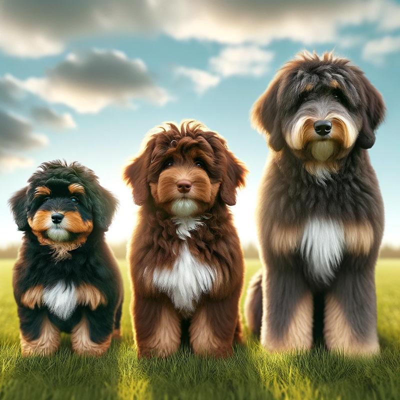 Toy Miniature and Standard Aussiedoodles