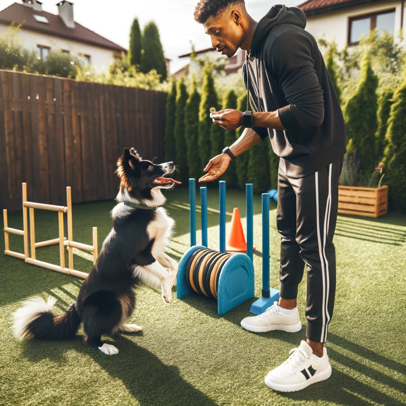 Training Session with a Dog