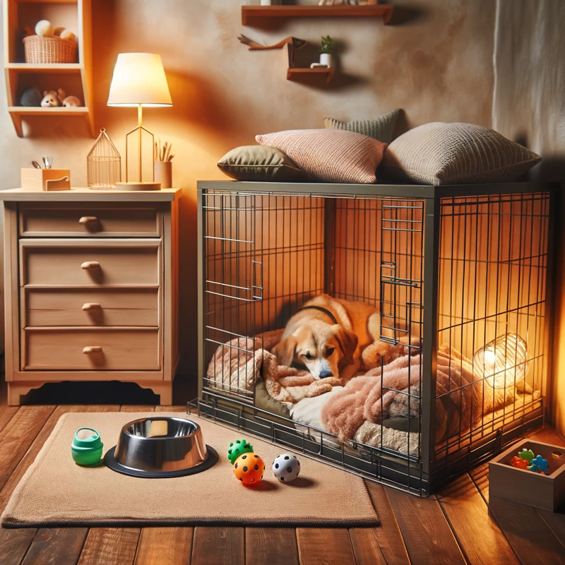 A Comfortable and Spacious Dog Crate