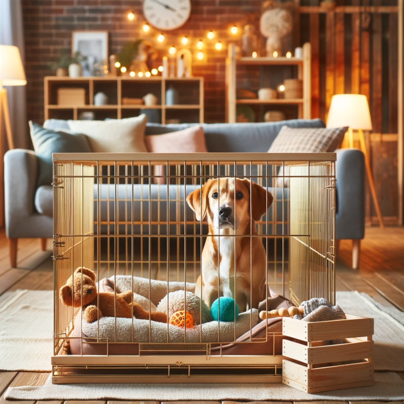 Comfortable and Inviting Dog Crate