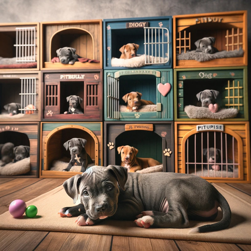 Crate Training with Multiple Pitbulls