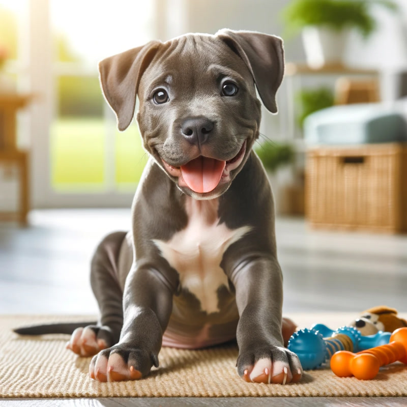 Happy Healthy Pitbull Puppy