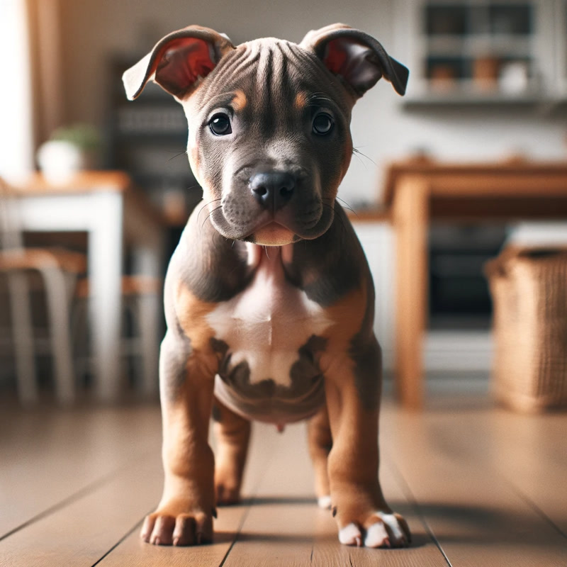 Pitbull Puppy Showing Early Signs of Aggression