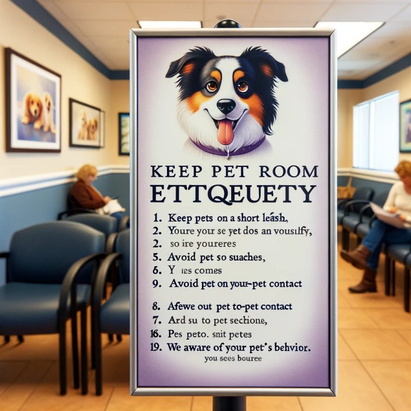 Signage Promoting Waiting Room Etiquette