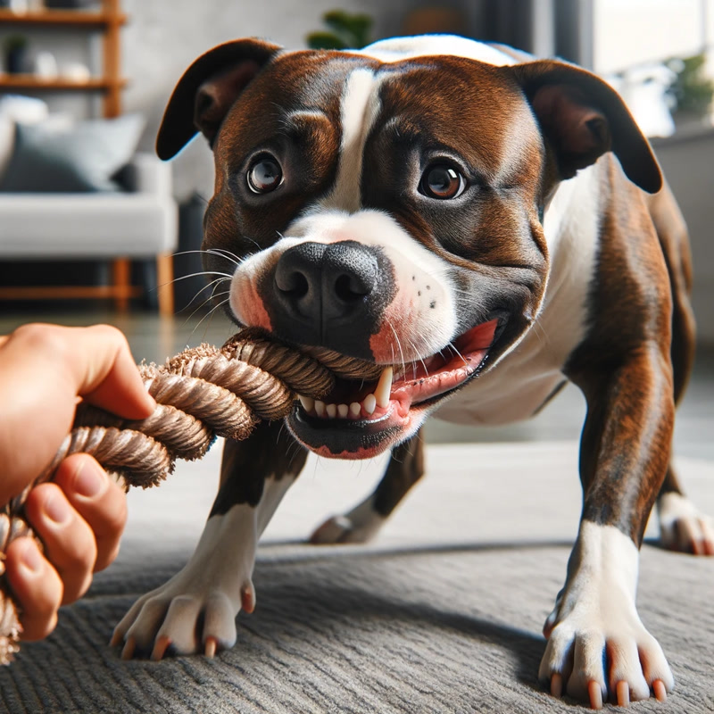 Tug of War with a Pit Bull
